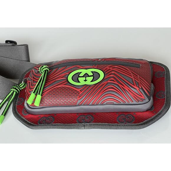 Gucci GG Logo Nylon Belt Bag Multicolor 752102 Size 110 (44) Italy New - Picture 13 of 14